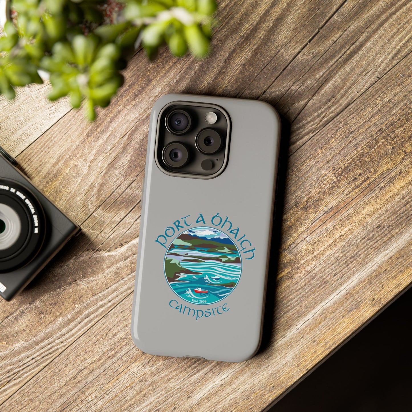 Campsite Phone Case with Scenic Design - Perfect for Outdoor Enthusiasts