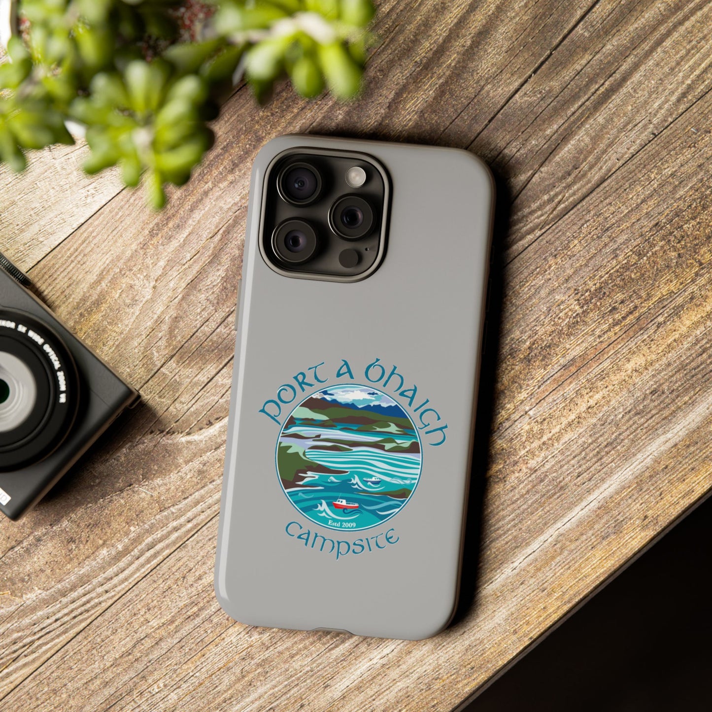 Campsite Phone Case with Scenic Design - Perfect for Outdoor Enthusiasts