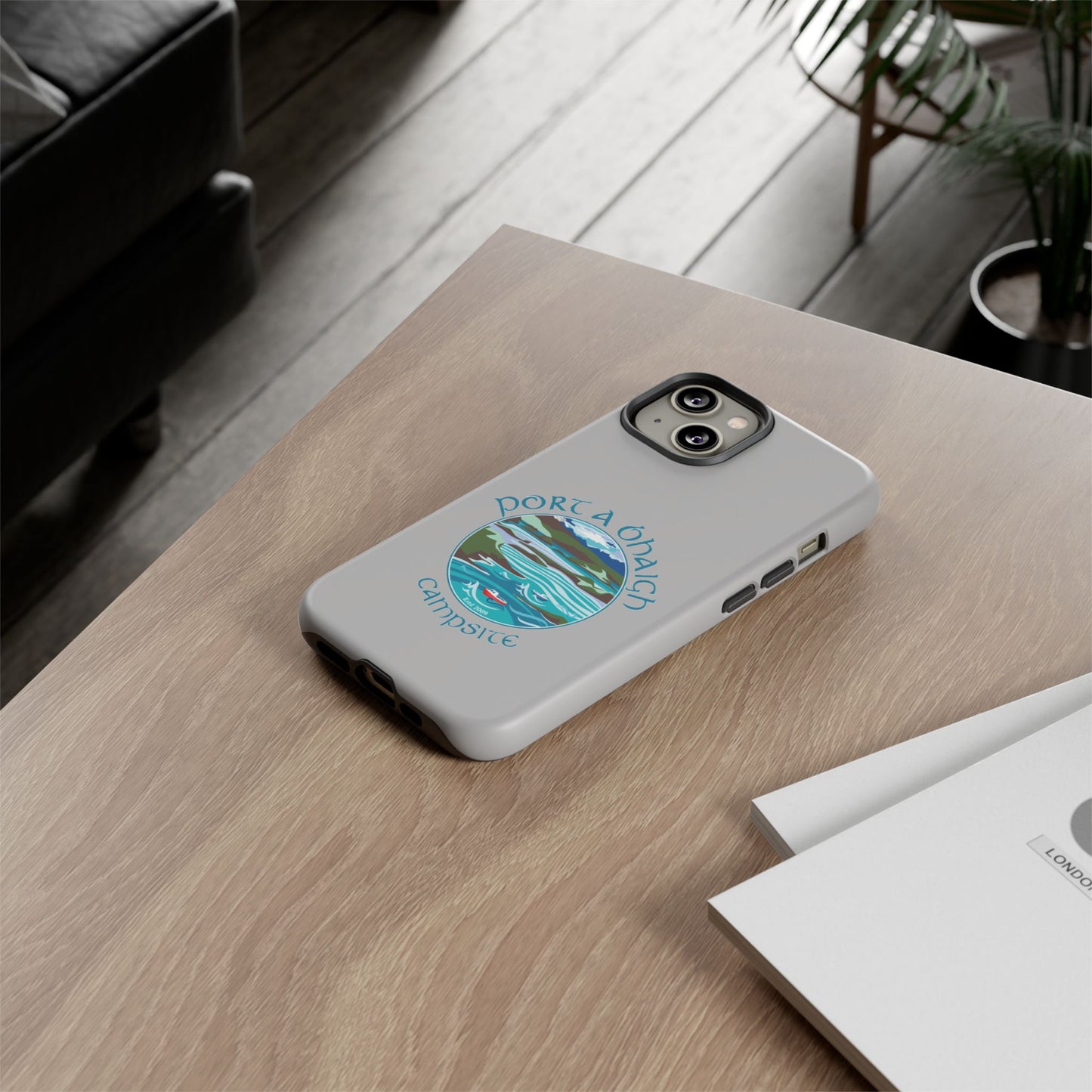 Campsite Phone Case with Scenic Design - Perfect for Outdoor Enthusiasts