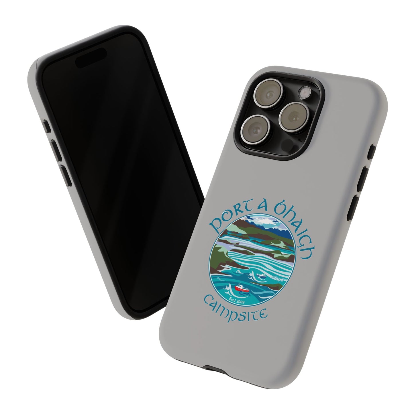 Campsite Phone Case with Scenic Design - Perfect for Outdoor Enthusiasts