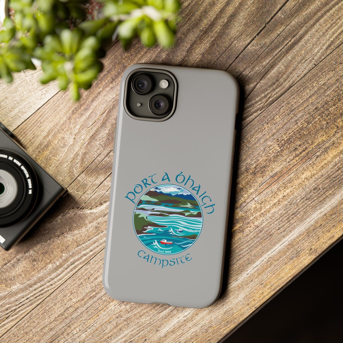 Campsite Phone Case with Scenic Design - Perfect for Outdoor Enthusiasts