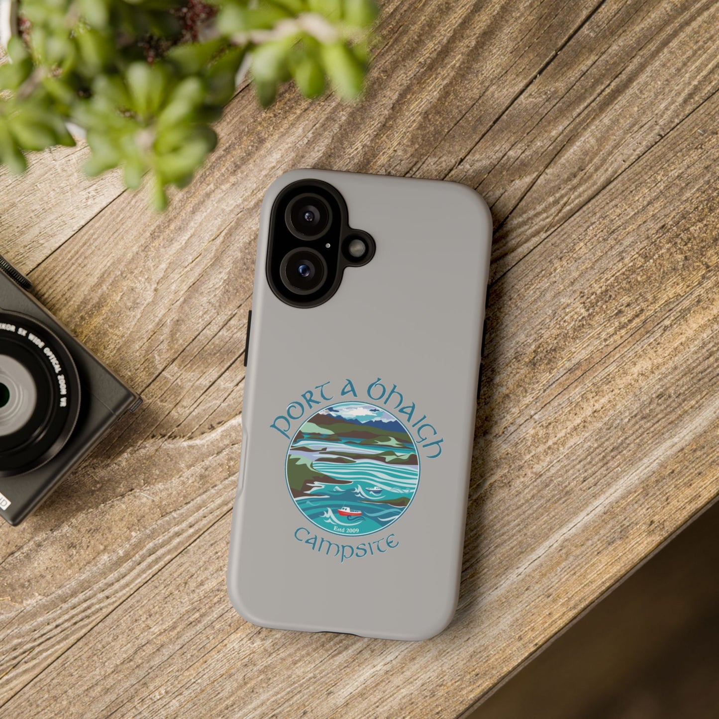 Campsite Phone Case with Scenic Design - Perfect for Outdoor Enthusiasts