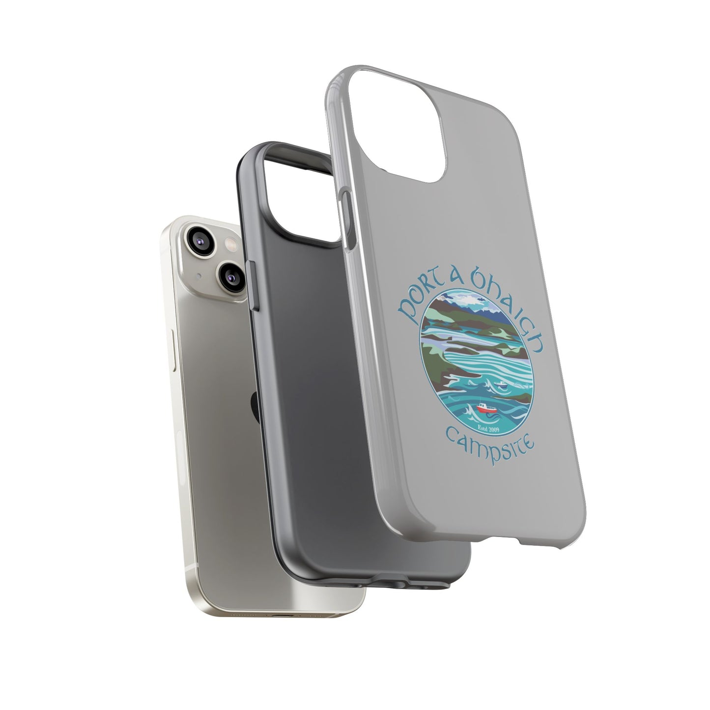 Campsite Phone Case with Scenic Design - Perfect for Outdoor Enthusiasts