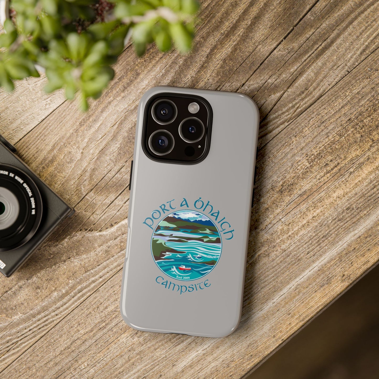 Campsite Phone Case with Scenic Design - Perfect for Outdoor Enthusiasts