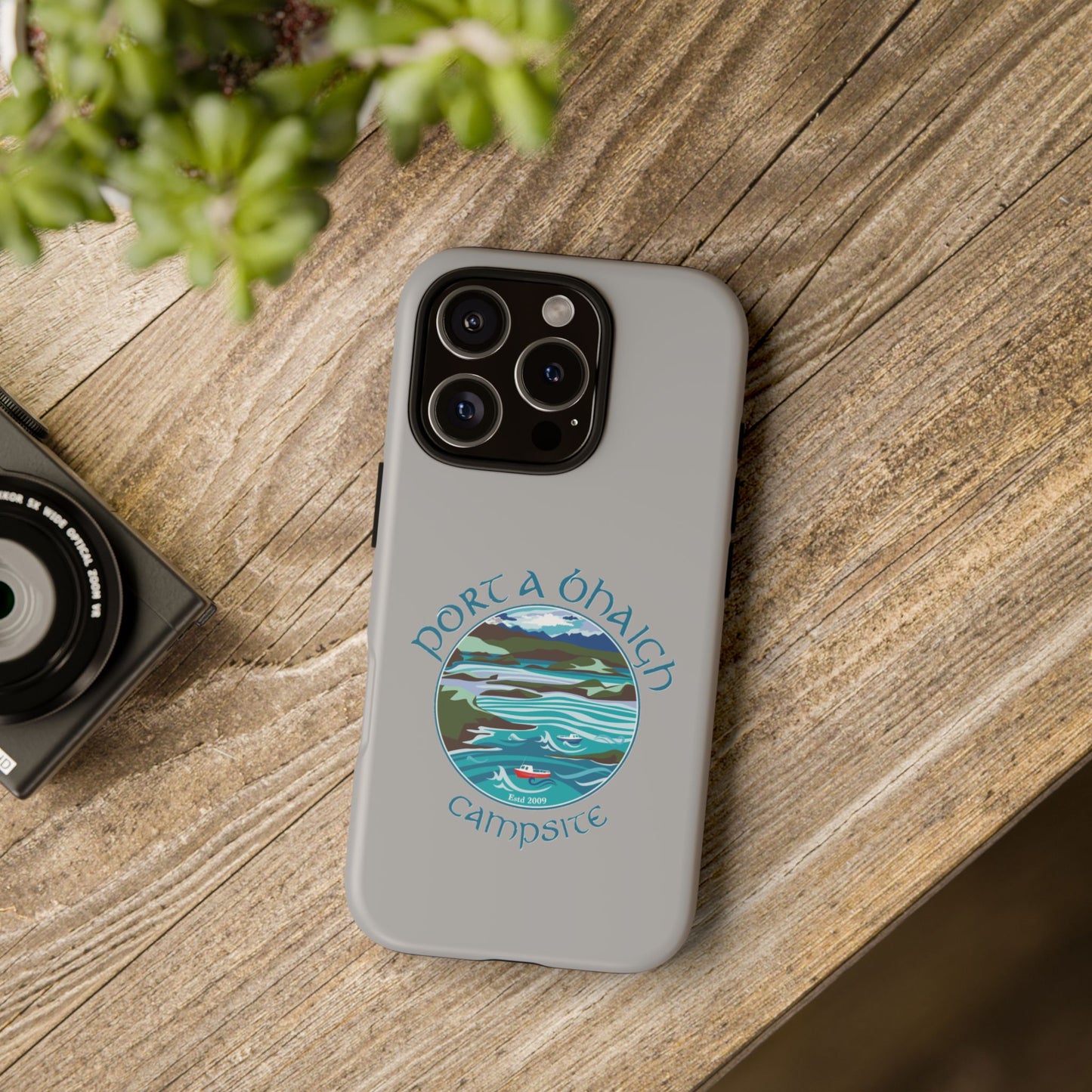 Campsite Phone Case with Scenic Design - Perfect for Outdoor Enthusiasts
