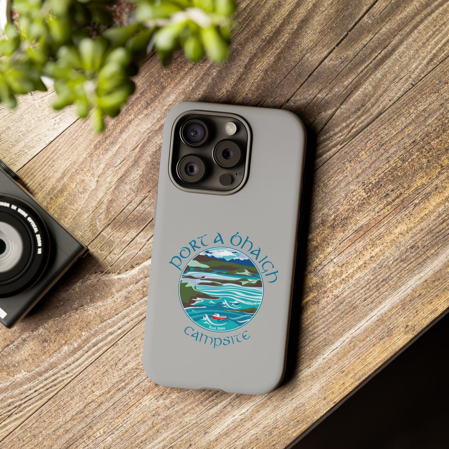 Campsite Phone Case with Scenic Design - Perfect for Outdoor Enthusiasts