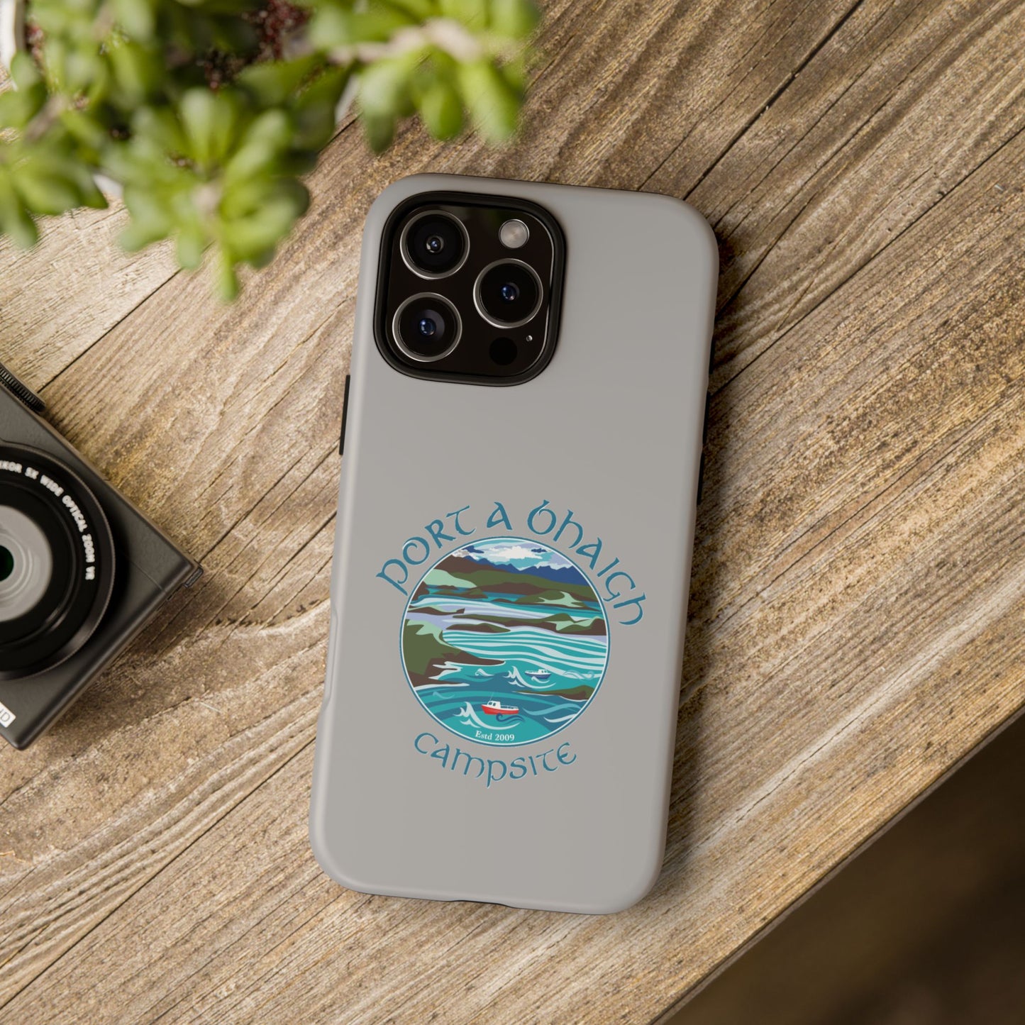 Campsite Phone Case with Scenic Design - Perfect for Outdoor Enthusiasts