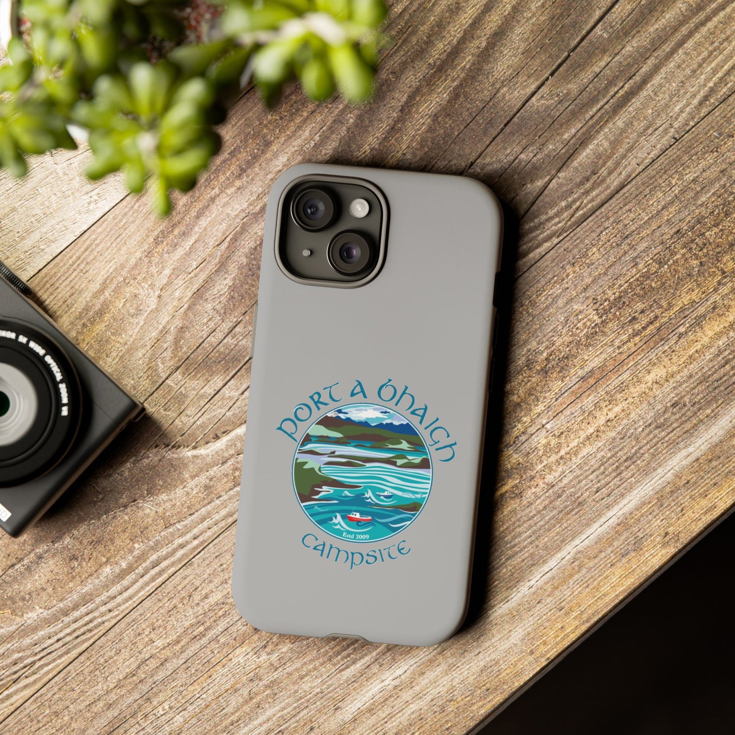 Campsite Phone Case with Scenic Design - Perfect for Outdoor Enthusiasts