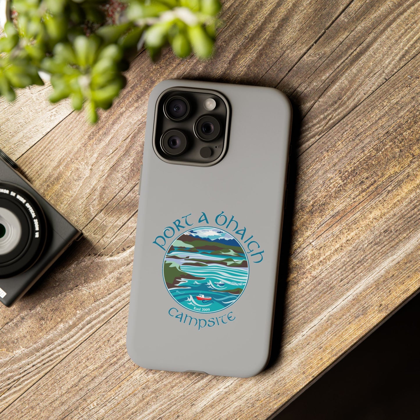 Campsite Phone Case with Scenic Design - Perfect for Outdoor Enthusiasts