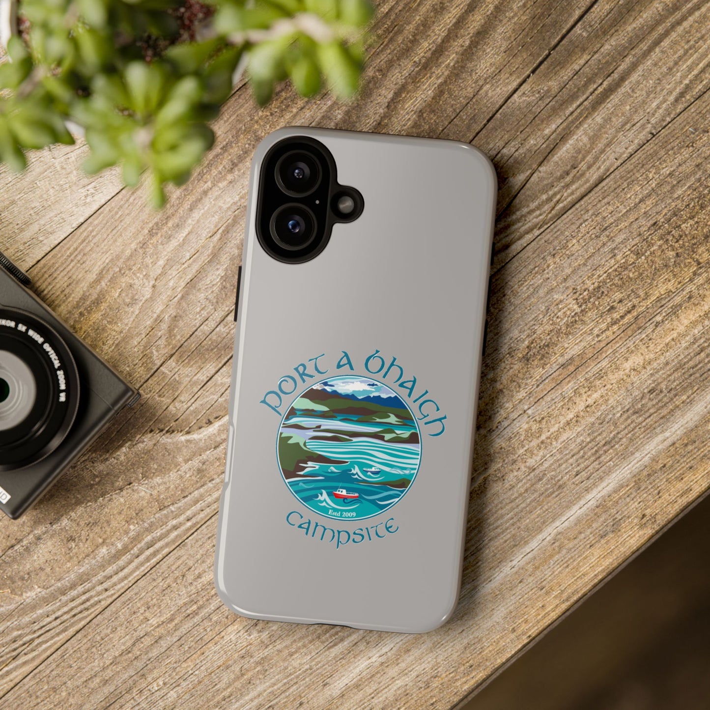 Campsite Phone Case with Scenic Design - Perfect for Outdoor Enthusiasts
