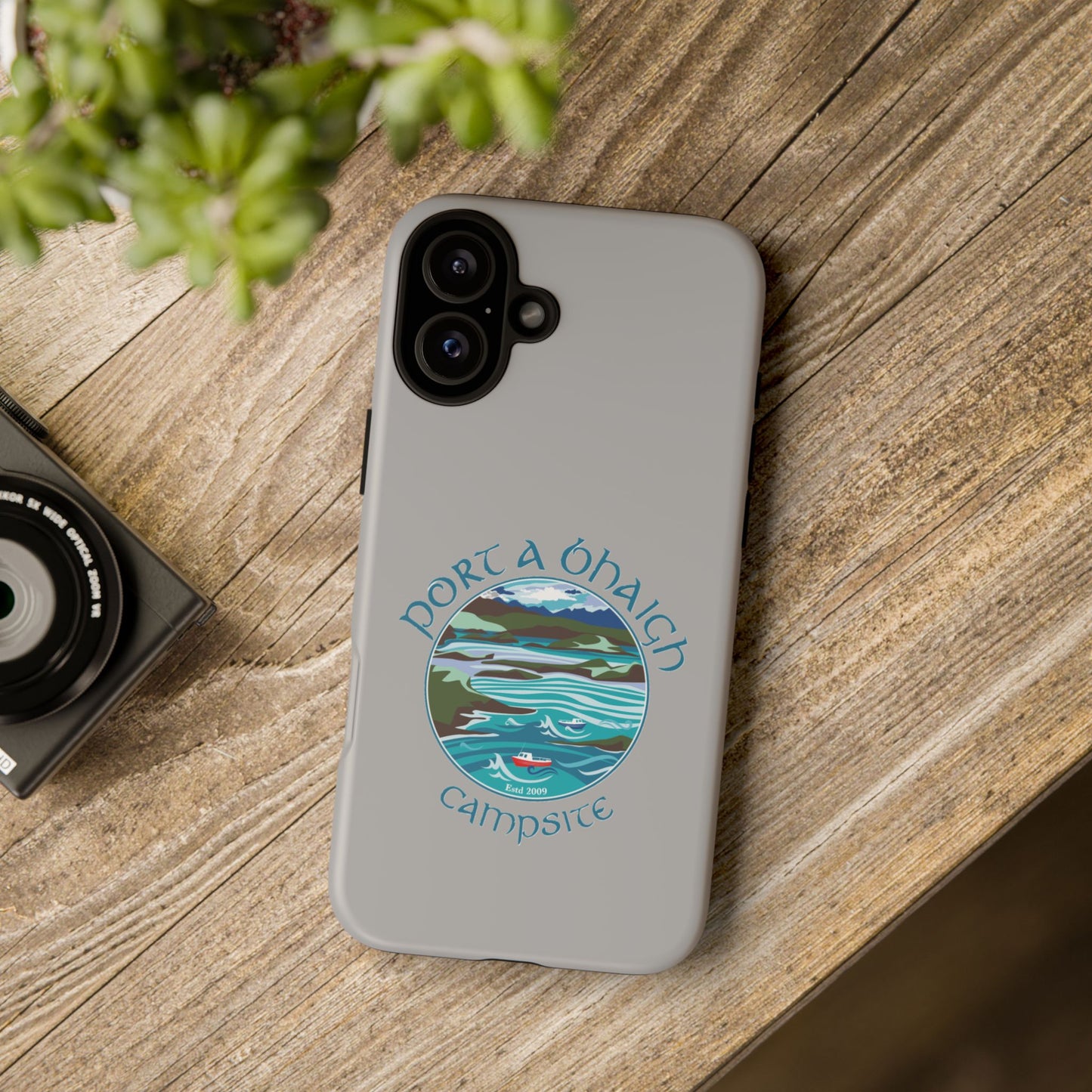 Campsite Phone Case with Scenic Design - Perfect for Outdoor Enthusiasts