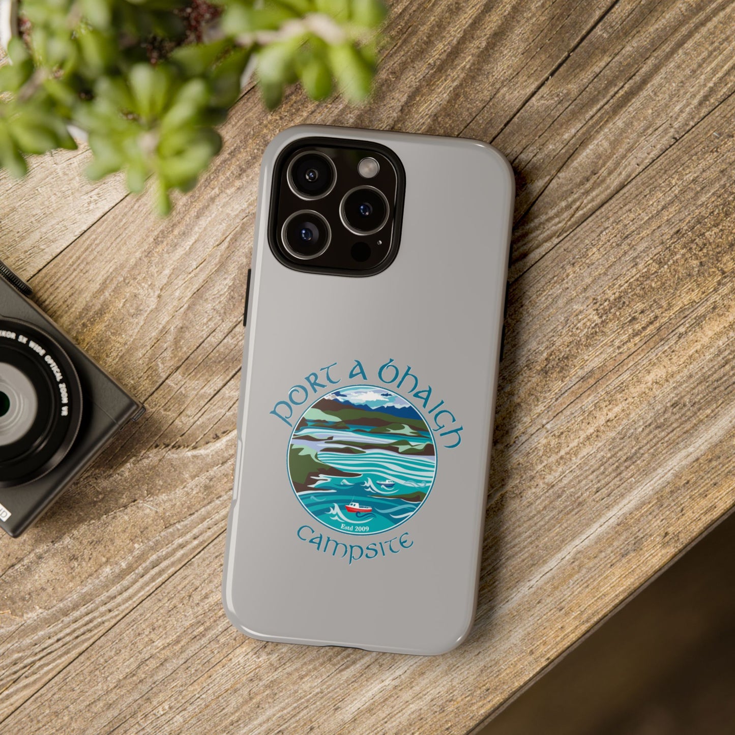Campsite Phone Case with Scenic Design - Perfect for Outdoor Enthusiasts