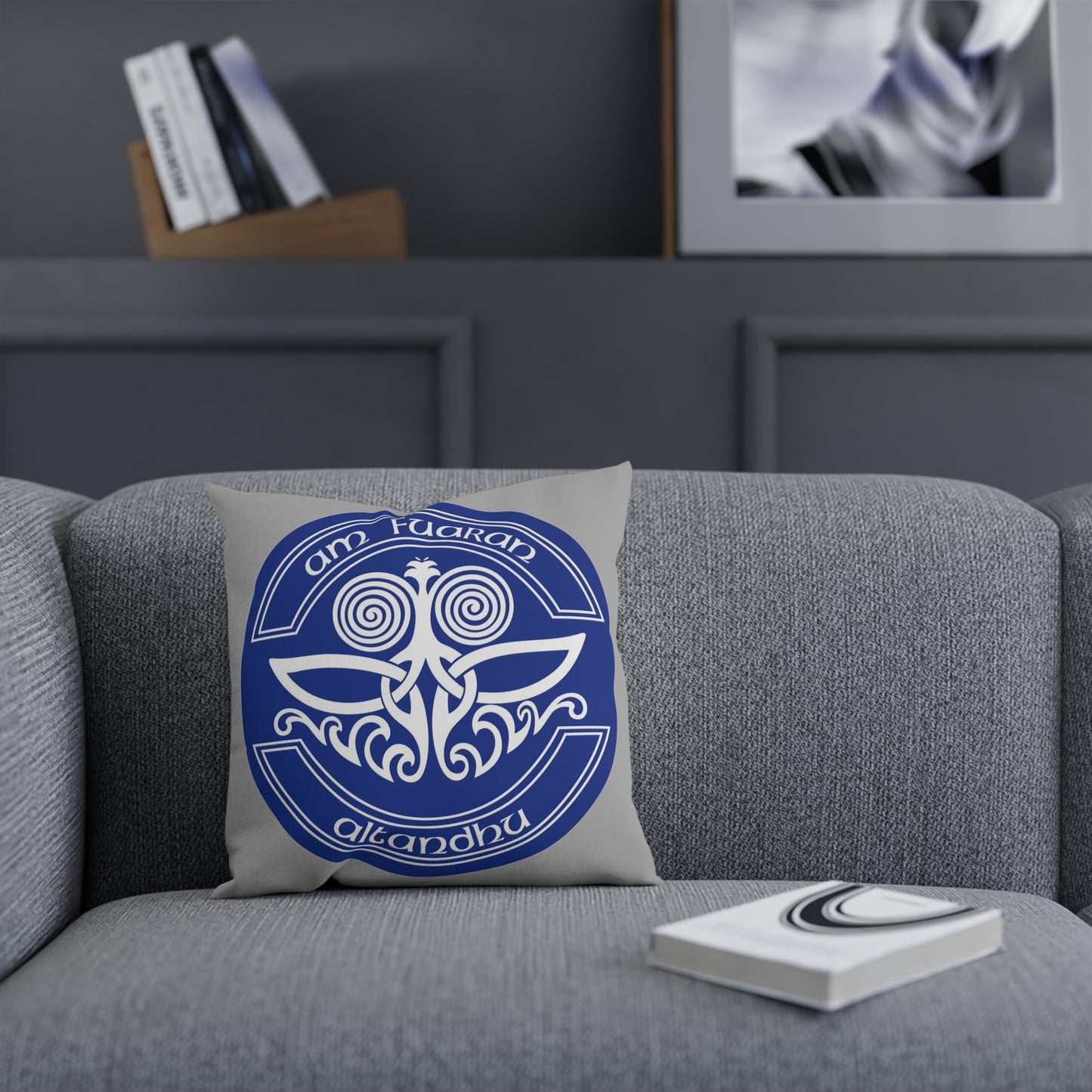 Spiritual Blue Decorative Cushion - Am Fuaran Altandhu Design