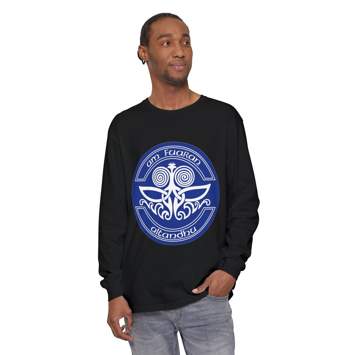 Celtic Tree of Life Long Sleeve Tee — "I Am Fuiaran Altandhu" Symbol