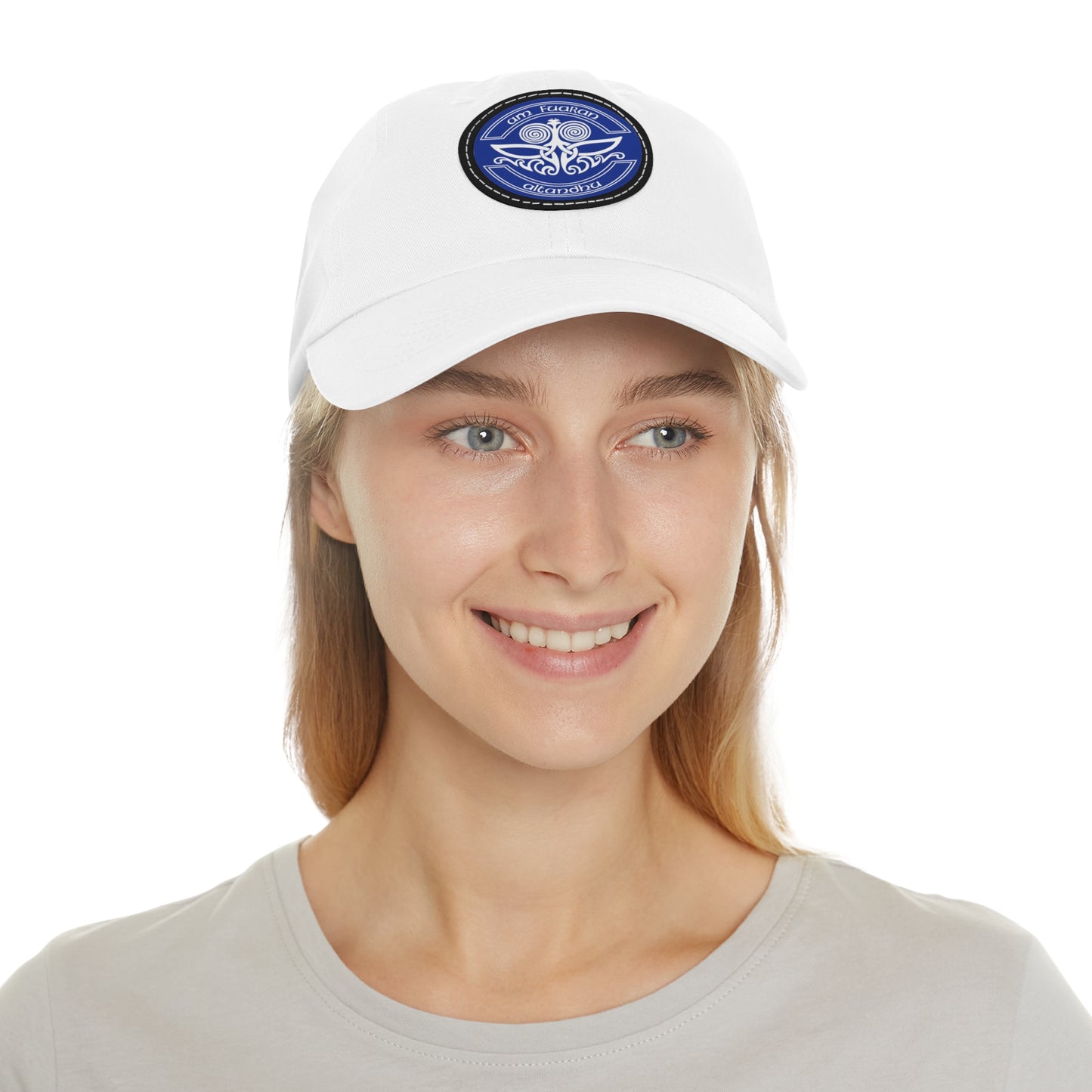 Stylish Dad Hat with Unique Leather Patch - Perfect for Casual Outings