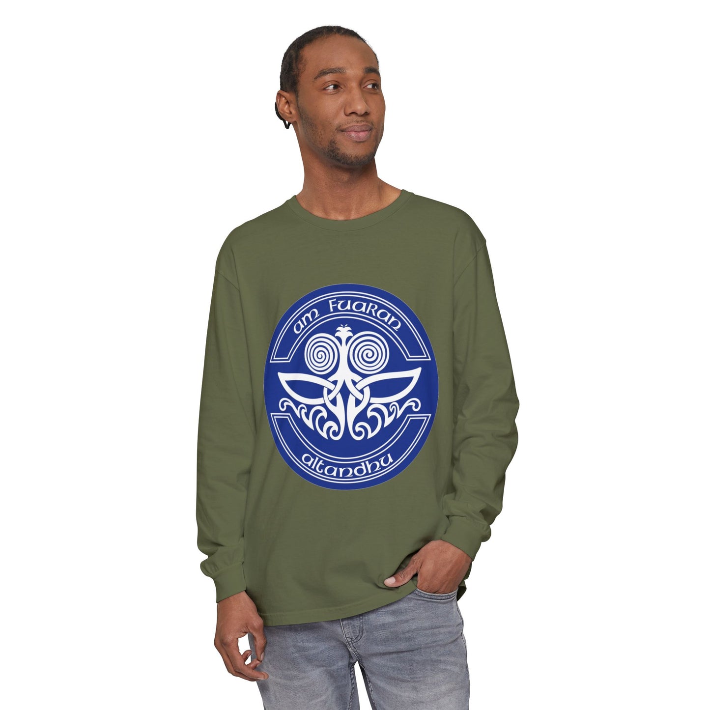 Celtic Tree of Life Long Sleeve Tee — "I Am Fuiaran Altandhu" Symbol
