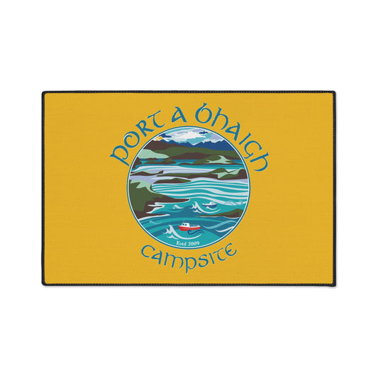 Campsite Heavy Duty Floor Mat - Port A Bhaigh Design, Durable & Stylish Outdoor Decor