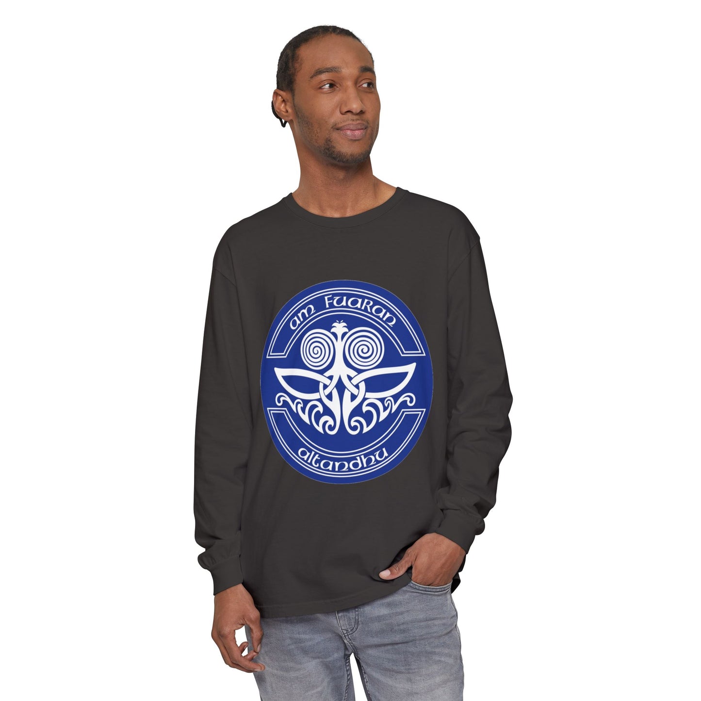 Celtic Tree of Life Long Sleeve Tee — "I Am Fuiaran Altandhu" Symbol