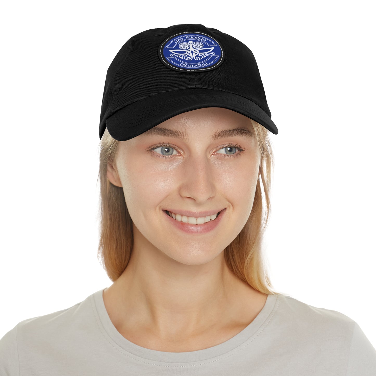 Stylish Dad Hat with Unique Leather Patch - Perfect for Casual Outings
