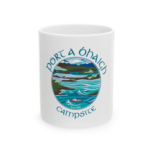 Port A Bhaigh Campsite Ceramic Mug - Perfect for Nature Lovers