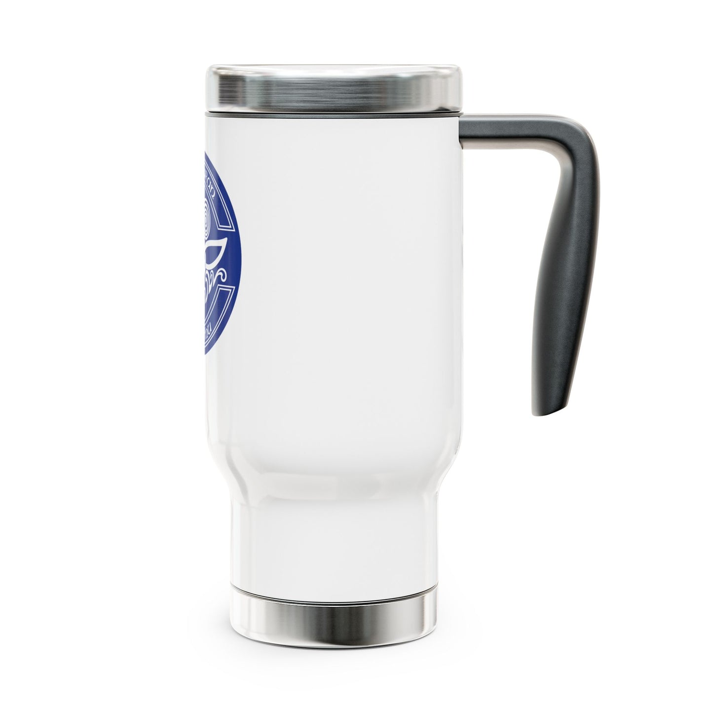 Stylish Stainless Steel Travel Mug with Handle - 14oz, Perfect for On-the-Go Lifestyle