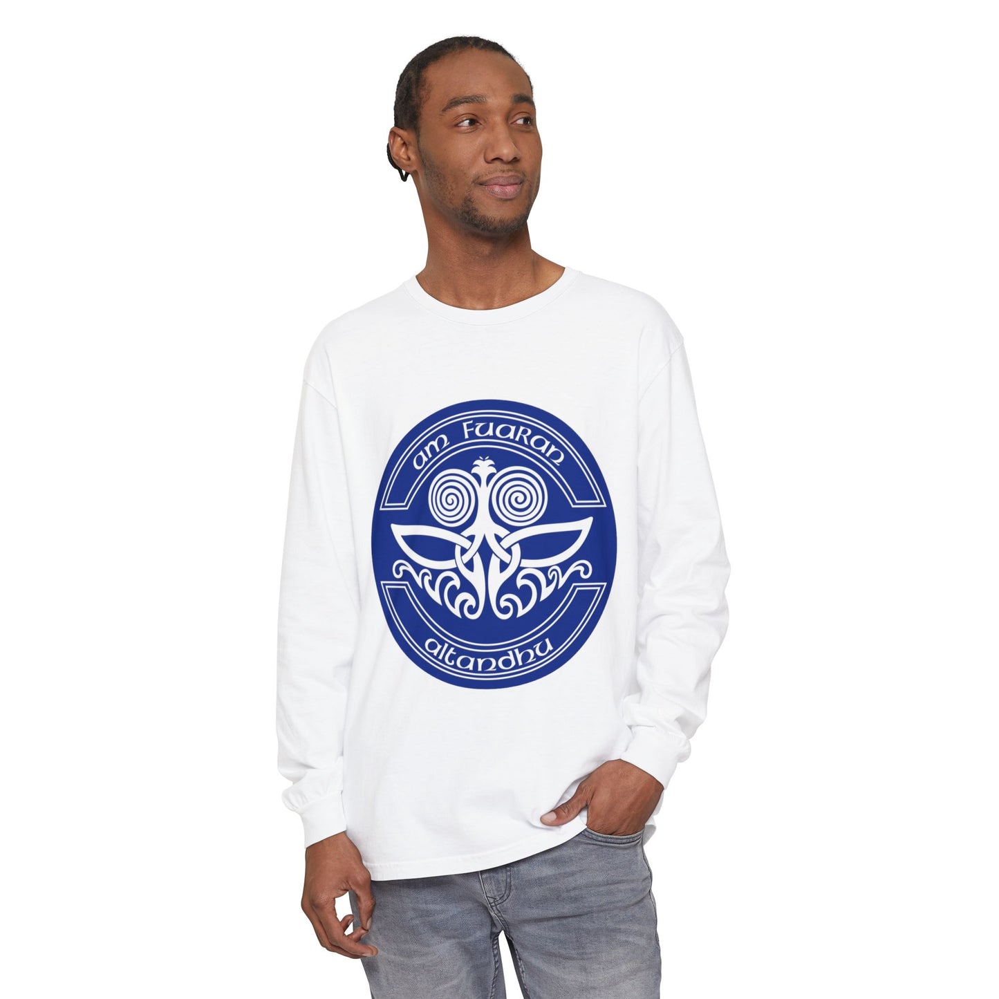 Celtic Tree of Life Long Sleeve Tee — "I Am Fuiaran Altandhu" Symbol
