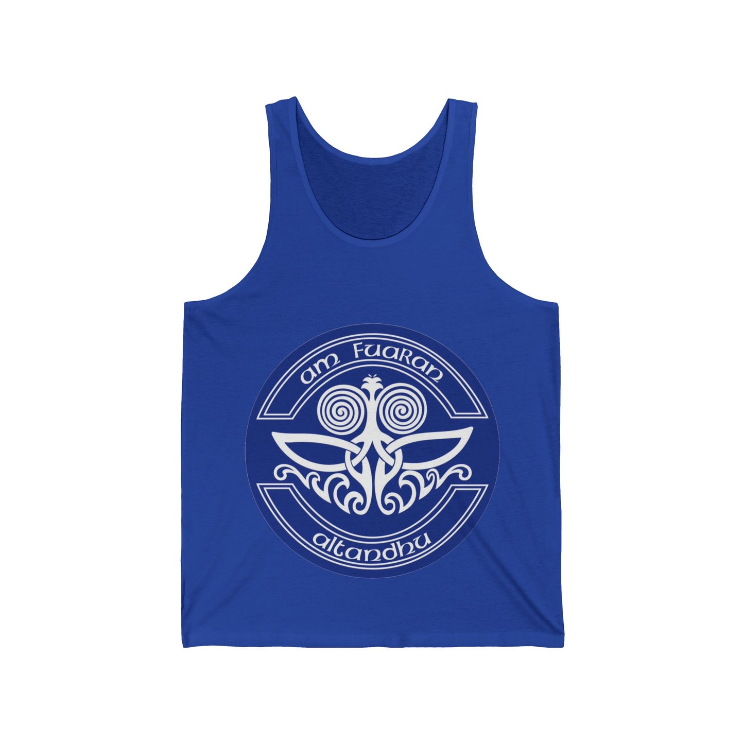 Spiritual Harmony Unisex Jersey Tank - Am Fuaran Altanthu Design