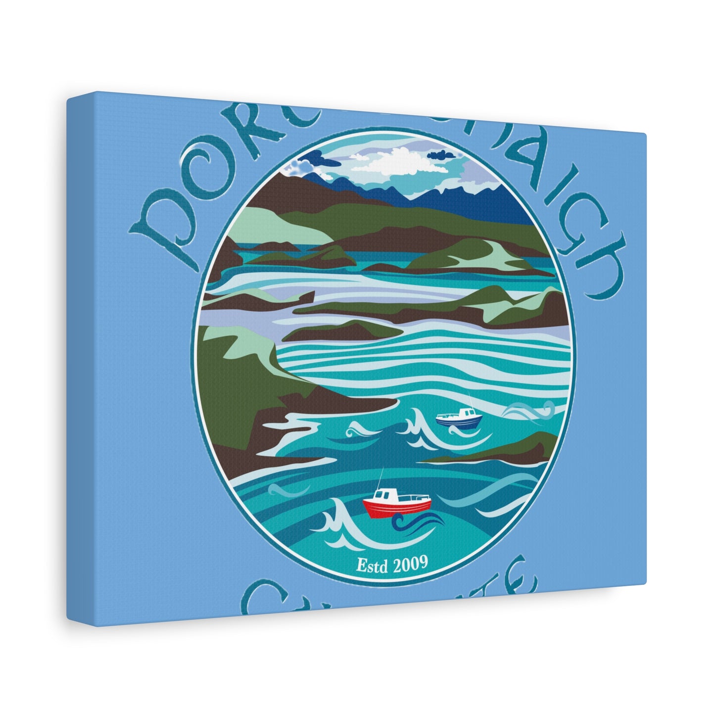Coastal Canvas Print - Portstewart Scene, Established 2009