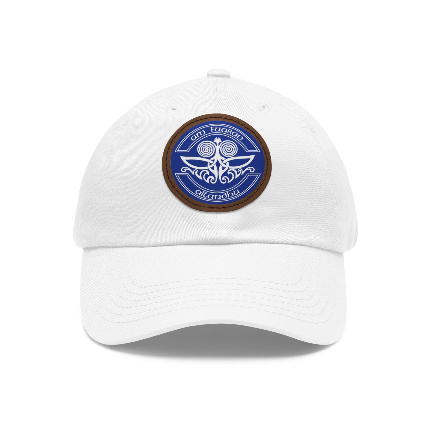 Stylish Dad Hat with Unique Leather Patch - Perfect for Casual Outings