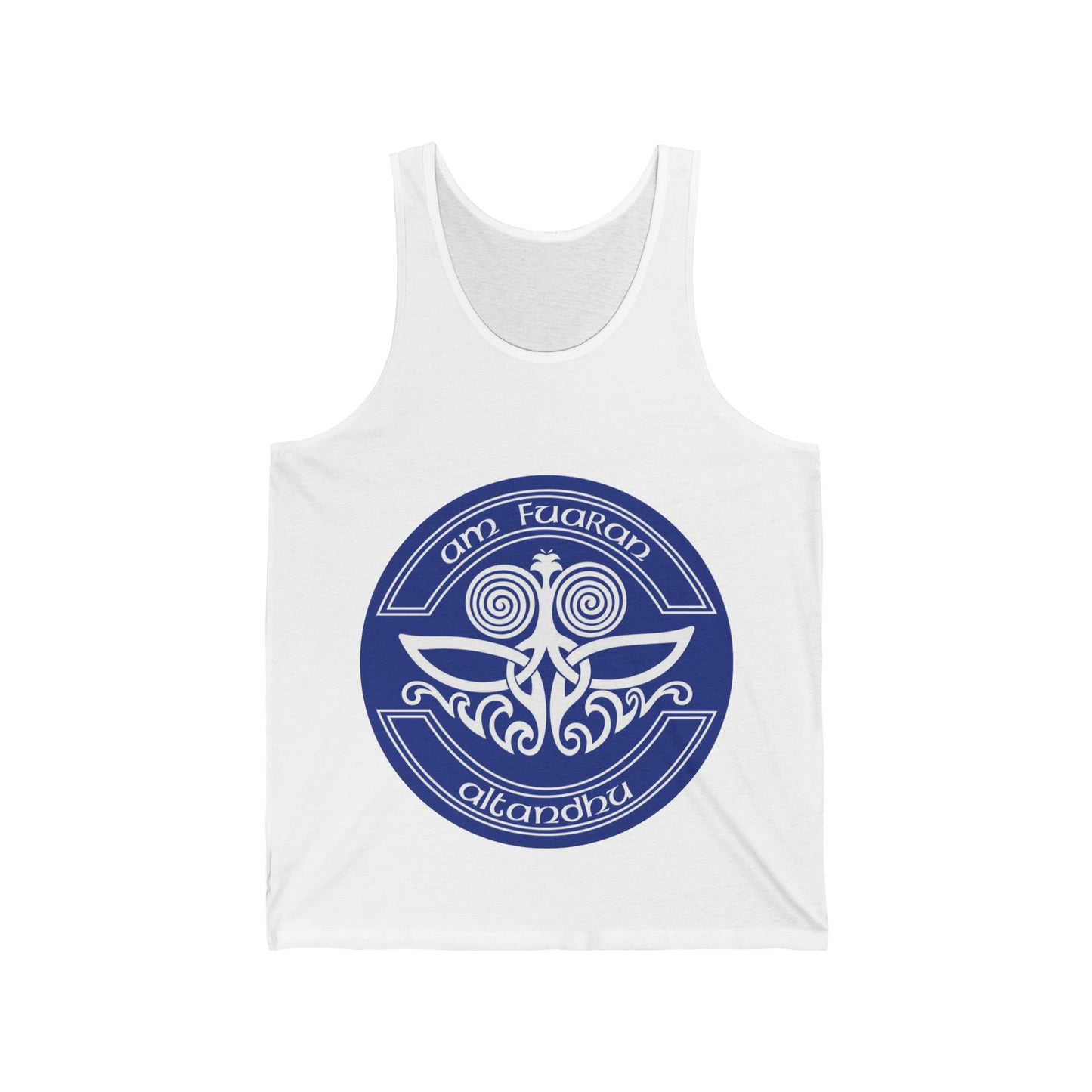 Spiritual Harmony Unisex Jersey Tank - Am Fuaran Altanthu Design