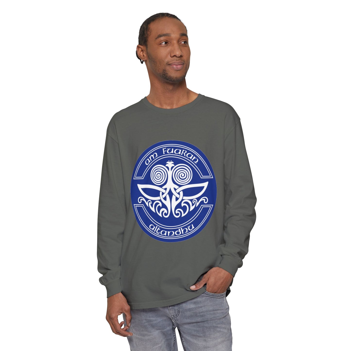 Celtic Tree of Life Long Sleeve Tee — "I Am Fuiaran Altandhu" Symbol