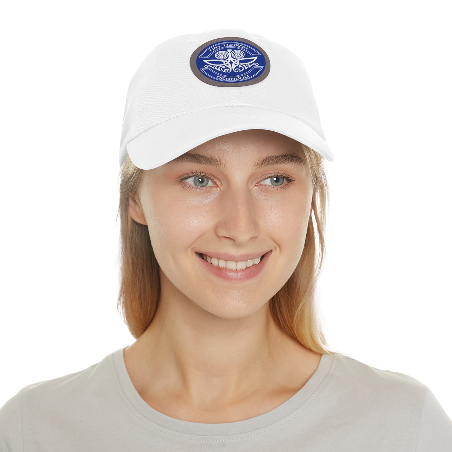 Stylish Dad Hat with Unique Leather Patch - Perfect for Casual Outings