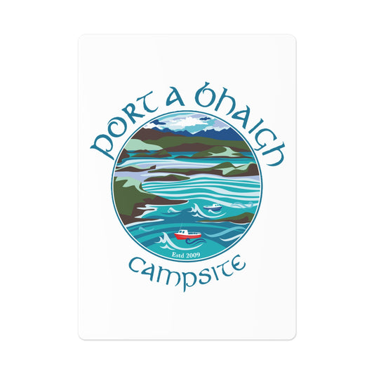 Custom Poker Playing Cards - Port A Bhaigh Campsite Design
