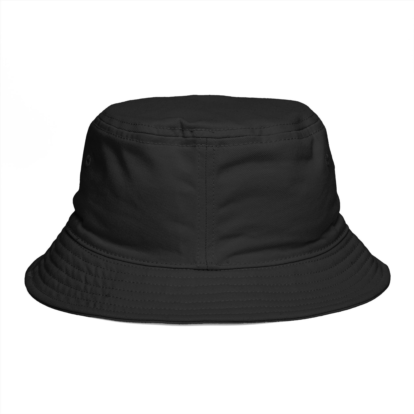 Sunset Coast Bucket Hat — Embroidered Ocean Landscape