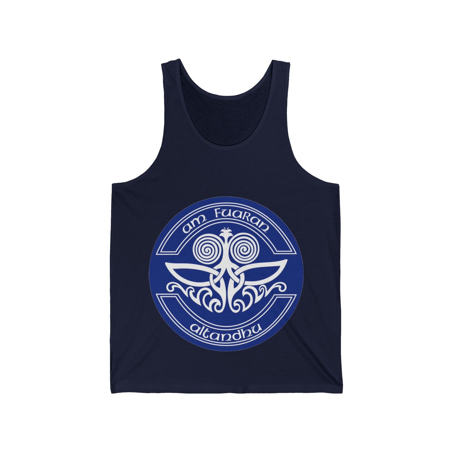 Spiritual Harmony Unisex Jersey Tank - Am Fuaran Altanthu Design