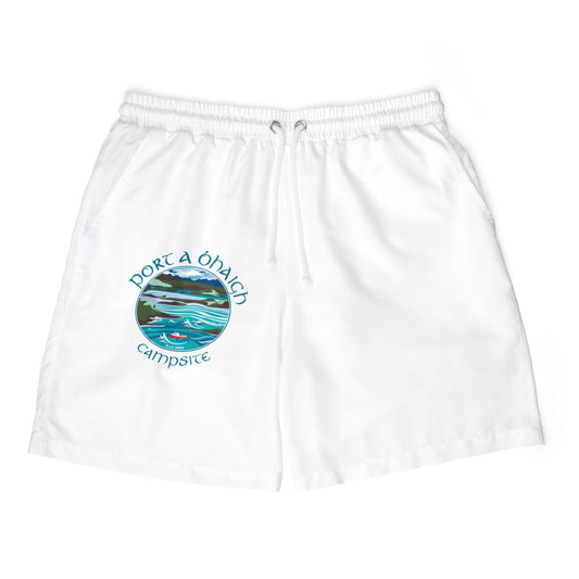 Port A Bhaigh Campsite Unisex Swim Shorts - Relaxed Beach Vibes