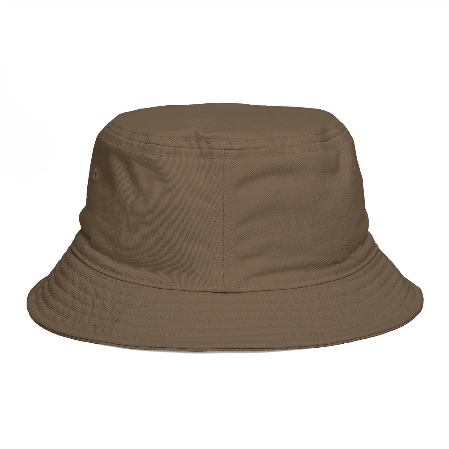 Sunset Coast Bucket Hat — Embroidered Ocean Landscape