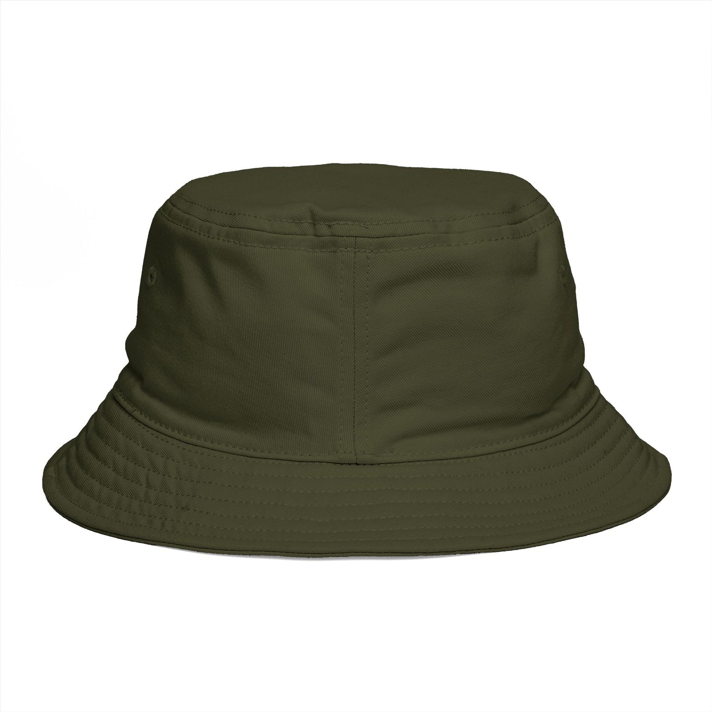 Sunset Coast Bucket Hat — Embroidered Ocean Landscape