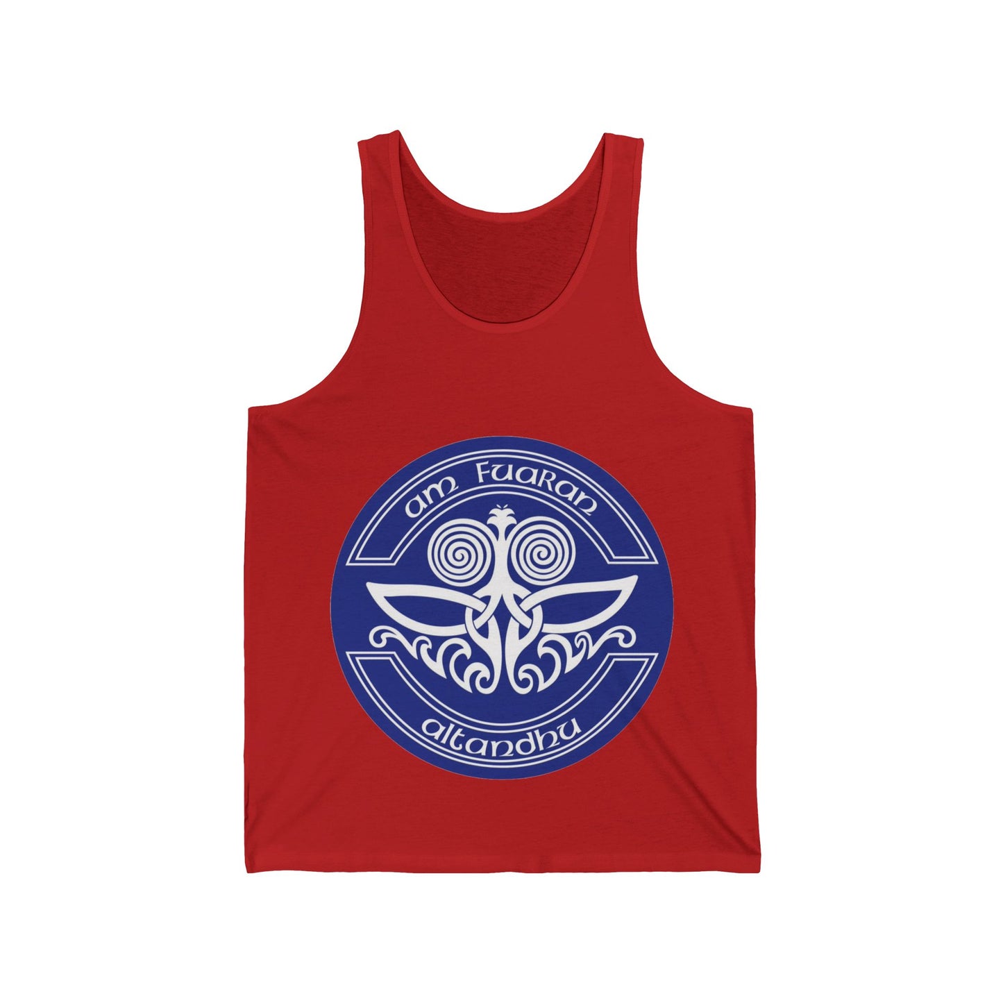 Spiritual Harmony Unisex Jersey Tank - Am Fuaran Altanthu Design