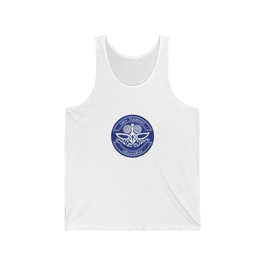 Navy Blue Caduceus Medical Emblem Tank Top — Healthcare Provider Anatomy Nurse Doctor Gift