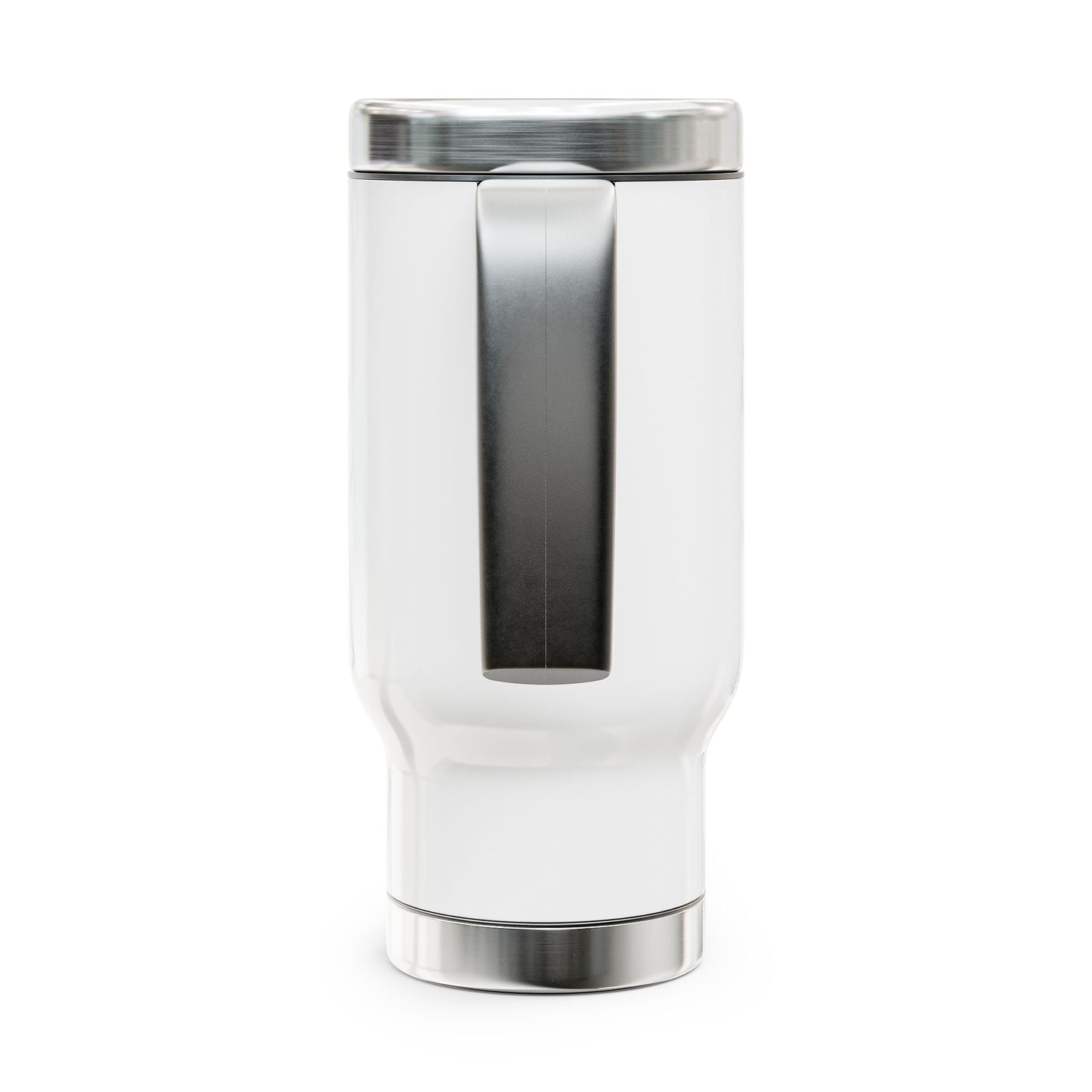 Stylish Stainless Steel Travel Mug with Handle - 14oz, Perfect for On-the-Go Lifestyle